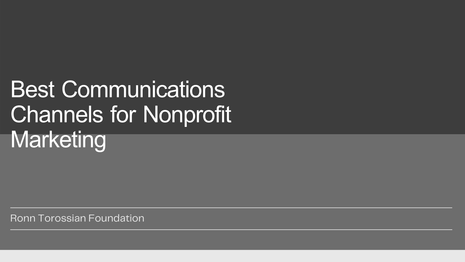 Best Communications Channels for Nonprofit Marketing